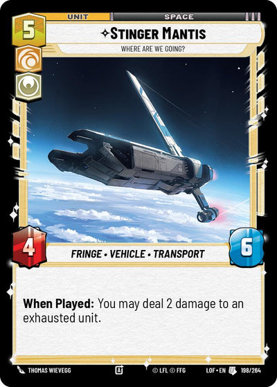 Stinger Mantis - Where Are We Going? (198/264) (198/264) [Legends of the Force]