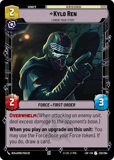 Kylo Ren - I Know Your Story (229/264) (229/264) [Legends of the Force]