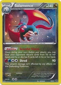 Salamence (8/20) (Cosmos Holo) (Blister Exclusive) [Black &amp; White: Dragon Vault] 