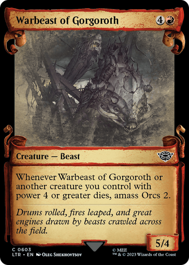 Warbeast of Gorgoroth [The Lord of the Rings: Tales of Middle-Earth Showcase Scrolls] 