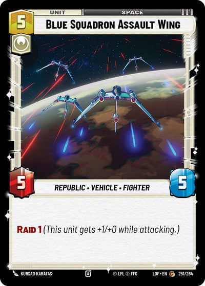 Blue Squadron Assault Wing (251/264) (251/264) [Legends of the Force]