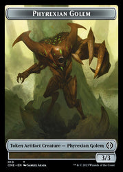 Rebel // Phyrexian Golem Double-Sided Token [Phyrexia: All Will Be One Tokens] 