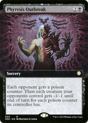 Phyresis Outbreak (Extended Art) [Phyrexia: All Will Be One Commander] 