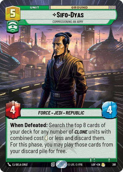 Sifo-Dyas - Commissioning An Army (381) (Hyperspace) (381) [Legends of the Force]