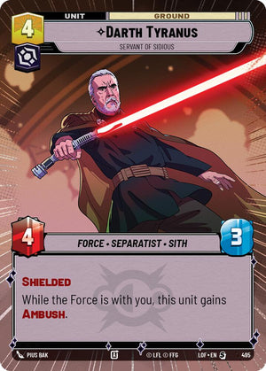 Darth Tyranus - Servant of Sidious (495) (Hyperspace) (495) [Legends of the Force]