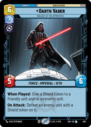 Darth Vader - Twilight of the Apprentice (539) (Foil) (539) [Legends of the Force]
