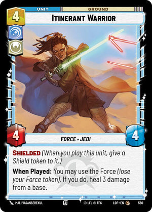 Itinerant Warrior (550) (Foil) (550) [Legends of the Force]