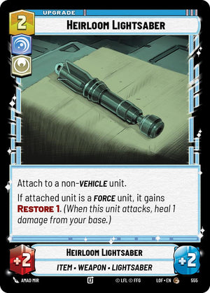 Heirloom Lightsaber (555) (Foil) (555) [Legends of the Force]