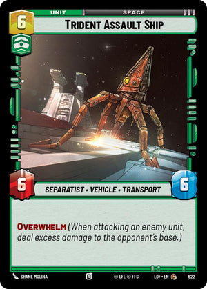Trident Assault Ship (622) (Foil) (622) [Legends of the Force]
