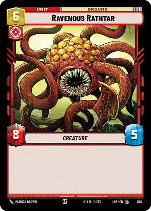 Ravenous Rathtar (670) (Foil) (670) [Legends of the Force]