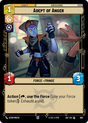 Adept of Anger (680) (Foil) (680) [Legends of the Force]