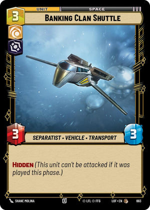Banking Clan Shuttle (683) (Foil) (683) [Legends of the Force]