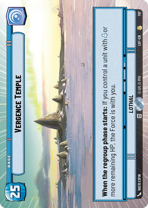 Vergence Temple (767) (Hyperspace Foil) (767) [Legends of the Force]