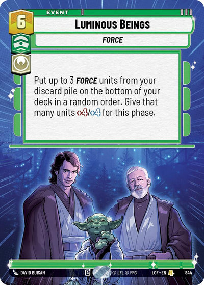 Luminous Beings (844) (Hyperspace Foil) (844) [Legends of the Force]
