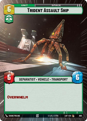 Trident Assault Ship (860) (Hyperspace Foil) (860) [Legends of the Force]
