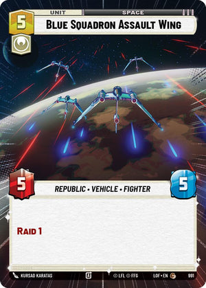 Blue Squadron Assault Wing (991) (Hyperspace Foil) (991) [Legends of the Force]