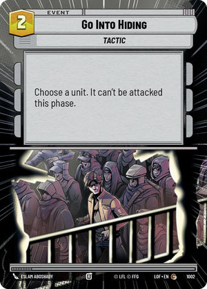 Go Into Hiding (1002) (Hyperspace Foil) (1002) [Legends of the Force]