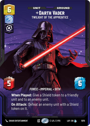 Darth Vader - Twilight of the Apprentice (1070) (Prestige Foil) (1070) [Legends of the Force]
