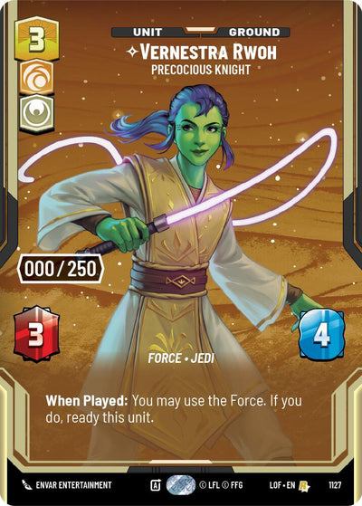 Vernestra Rwoh - Precocious Knight (1127) (Serialized) (1127) [Legends of the Force]