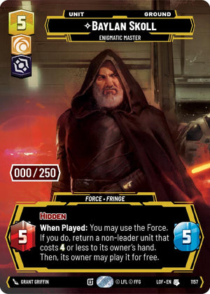 Baylan Skoll - Enigmatic Master (1157) (Serialized) (1157) [Legends of the Force]