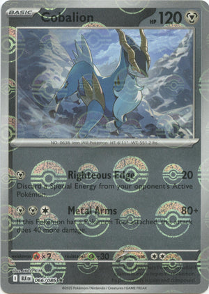 Cobalion (066/086) (Poke Ball Pattern) [Scarlet & Violet: Black Bolt]