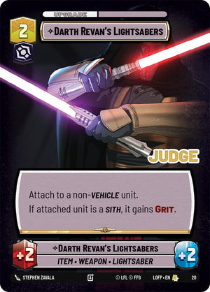 Darth Revan's Lightsabers (20) (20) [Judge Promos]