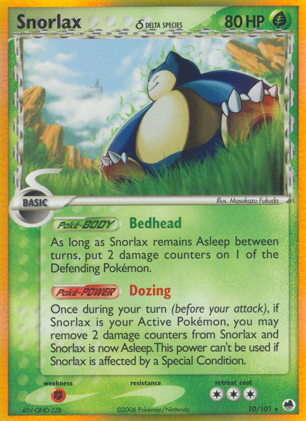 Snorlax (10/101) (Delta Species) [EX: Dragon Frontiers] 