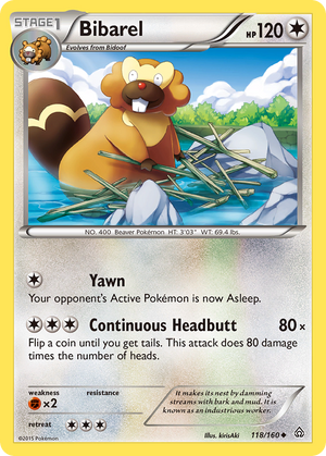 Bibarel (118/160) [XY: Primal Clash] 