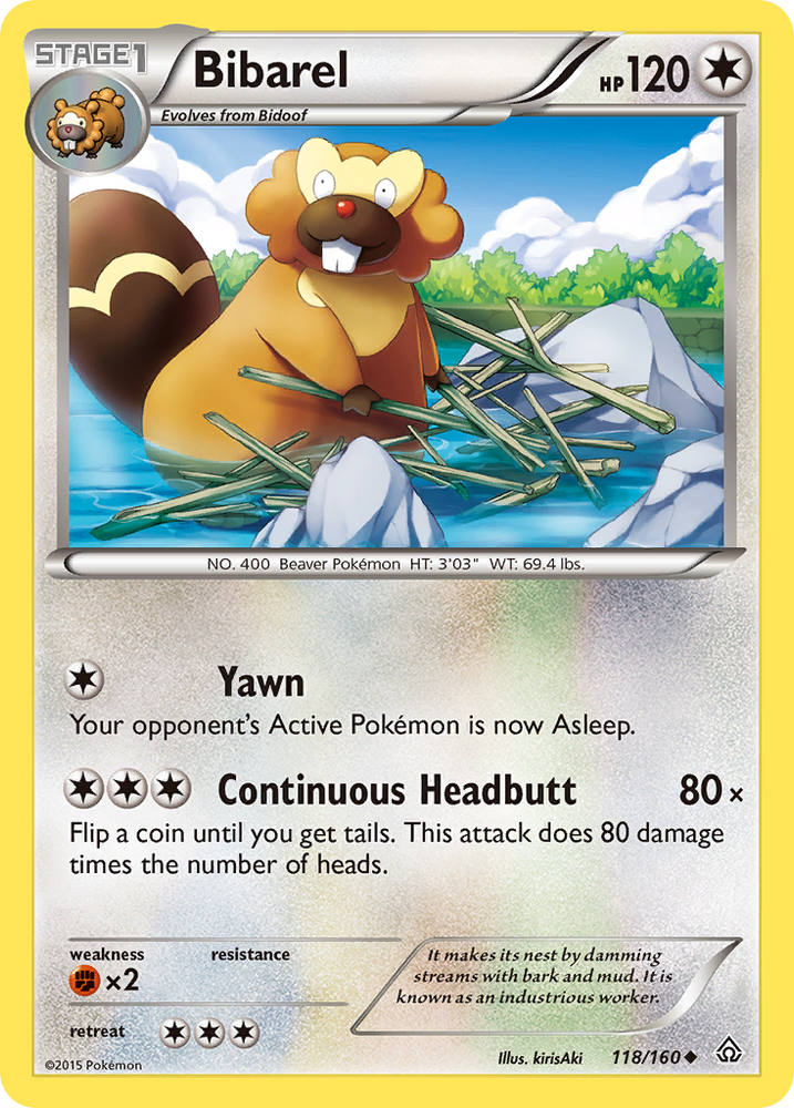 Bibarel (118/160) [XY: Primal Clash] 