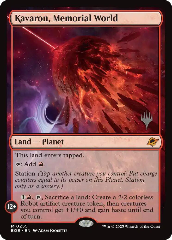 Kavaron, Memorial World (Promo Pack) [Edge of Eternities Promo Pack]
