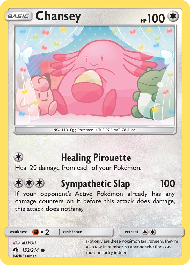 Chansey (152/214) [Sun & Moon: Lost Thunder] 