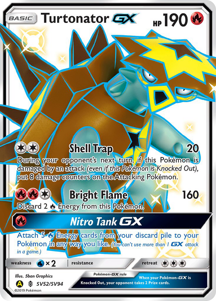 Turtonator GX (SV52/SV94) [Sun &amp; Moon: Hidden Fates - Shiny Vault] 