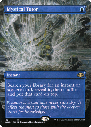 Mystical Tutor (Borderless Alternate Art) [Dominaria Remastered] 