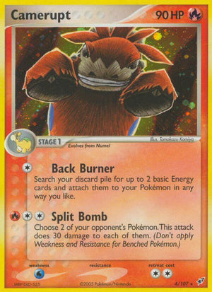 Camerupt (4/107) (Theme Deck Exclusive) [EX: Deoxys] 