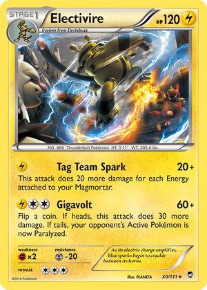 Electivire (30/111) [XY: Furious Fists] 