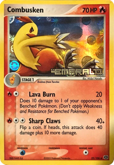 Combusken (25/106) (Stamped) [EX: Emerald] 