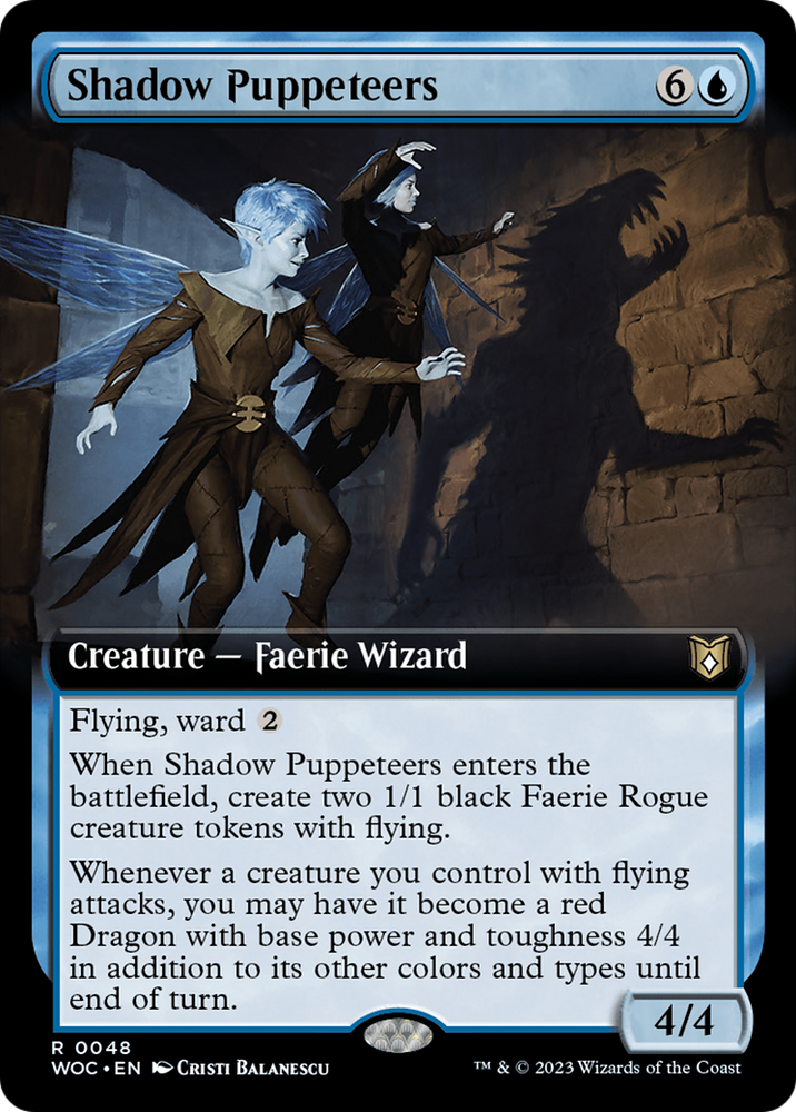 Shadow Puppeteers (Extended Art) [Wilds of Eldraine Commander] 