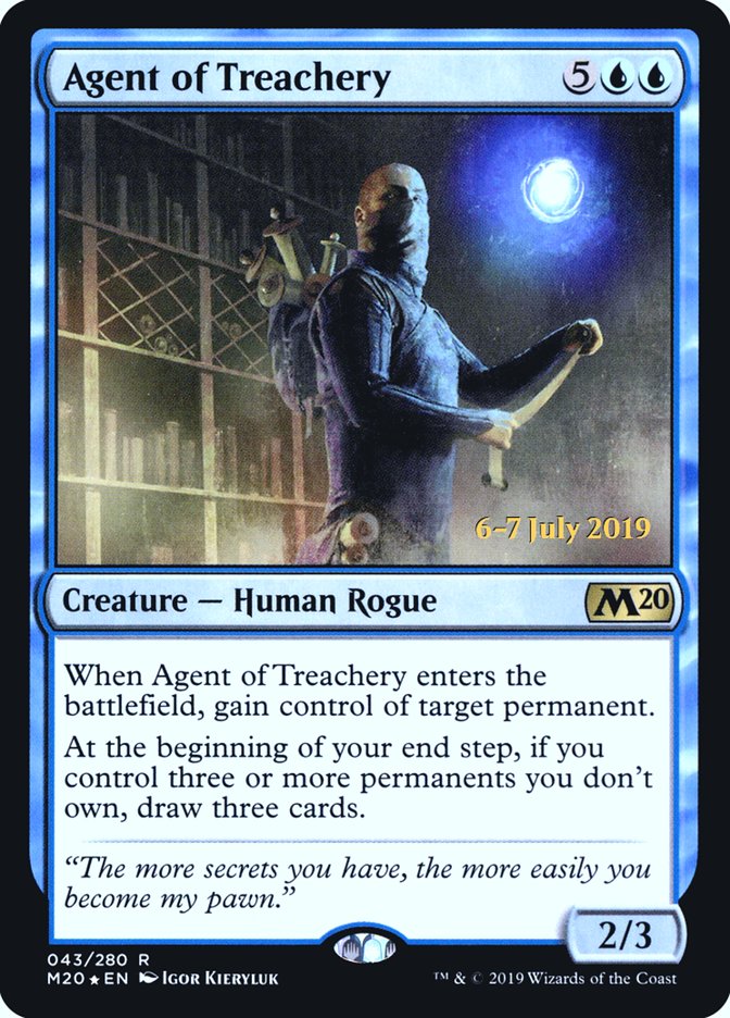 Agent of Treachery [Core Set 2020 Prerelease Promos] 