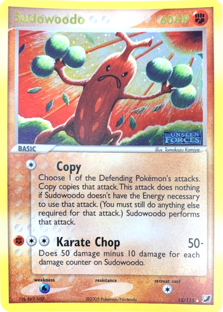 Sudowoodo (15/115) (Stamped) [EX: Unseen Forces] 