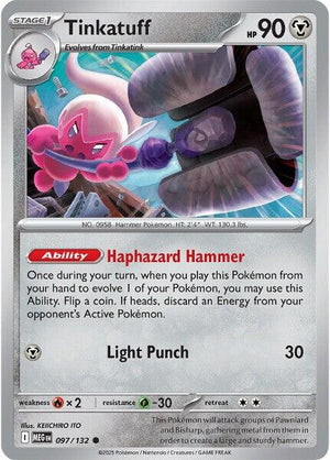 Tinkatuff (097/132) [Mega Evolution: Base Set]
