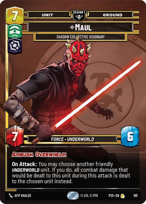 Maul - Shadow Collective Visionary (165) (165) [Sector and Regional Promos: Season 1]