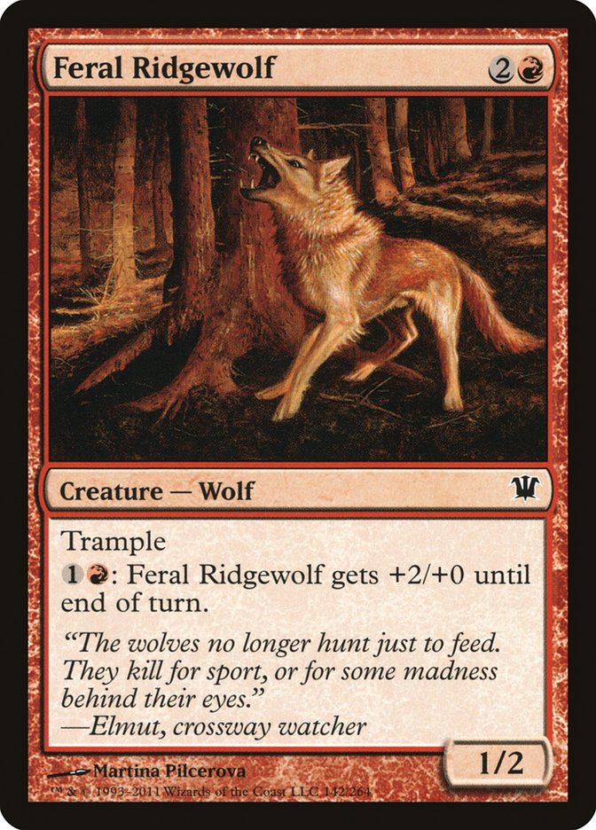 Feral Ridgewolf [Innistrad] 