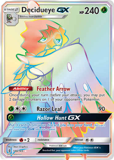 Decidueye GX (146/145) [Sun &amp; Moon: Guardians Rising] 