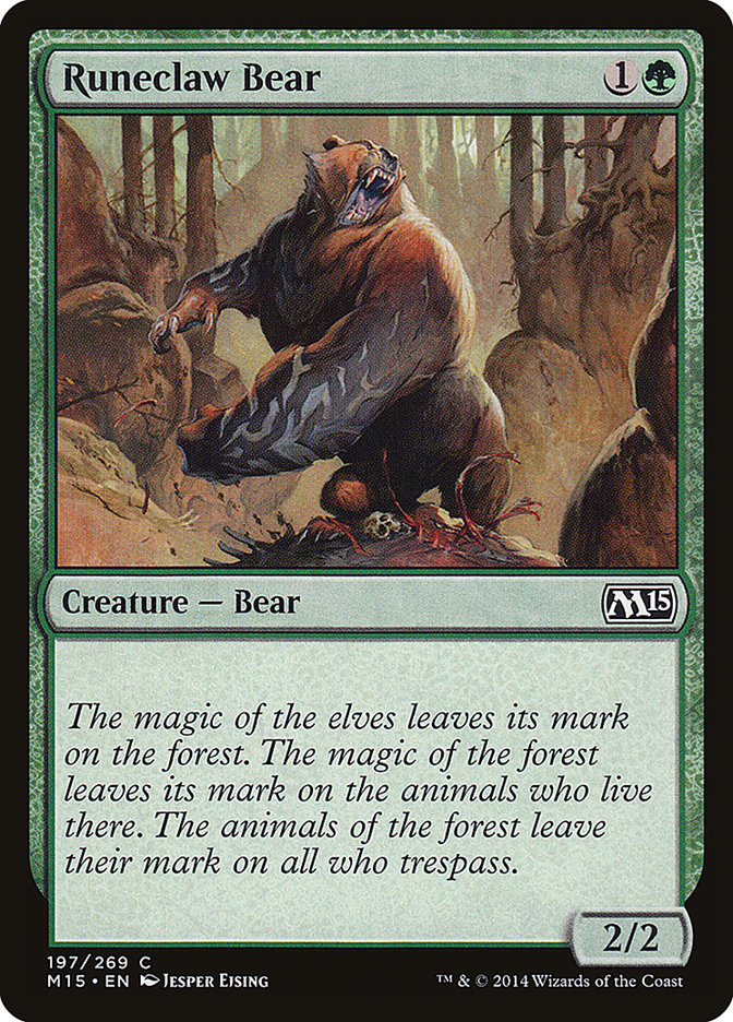 Runeclaw Bear [Magic 2015] 