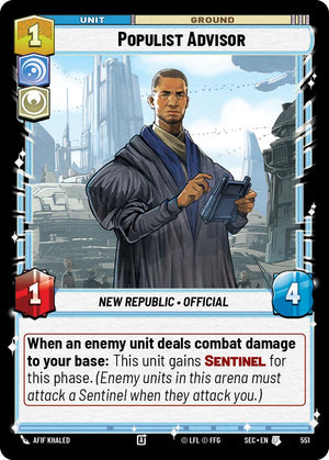 Populist Advisor (551) (Foil) (551) [Secrets of Power]