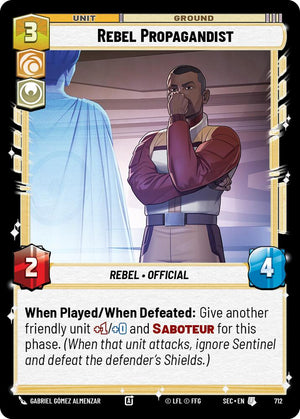 Rebel Propagandist (712) (Foil) (712) [Secrets of Power]