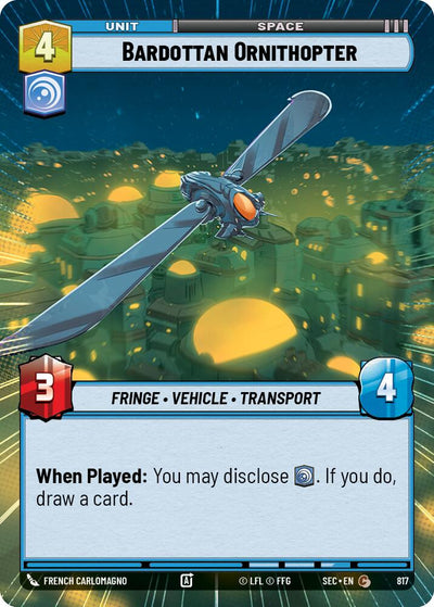 Bardottan Ornithopter (817) (Hyperspace Foil) (817) [Secrets of Power]