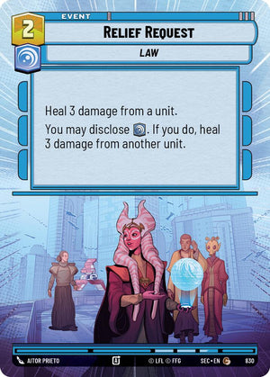 Relief Request (830) (Hyperspace Foil) (830) [Secrets of Power]