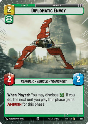 Diplomatic Envoy (865) (Hyperspace Foil) (865) [Secrets of Power]