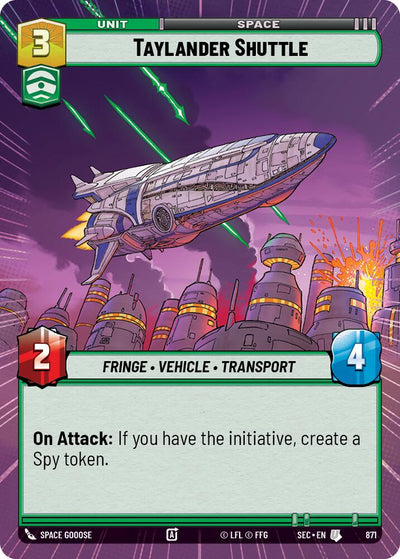 Taylander Shuttle (871) (Hyperspace Foil) (871) [Secrets of Power]